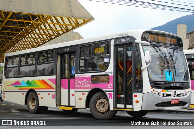 Auto Omnibus Circullare 612 na cidade de Poços de Caldas, Minas Gerais, Brasil, por Matheus Gabriel dos Santos. ID da foto: 6966687.