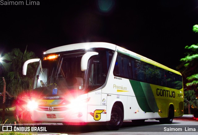 Empresa Gontijo de Transportes 7040 na cidade de Vitória, Espírito Santo, Brasil, por Saimom  Lima. ID da foto: 6966212.