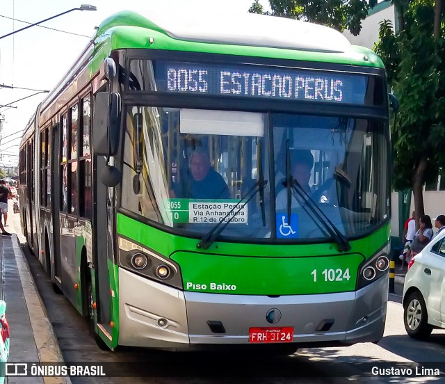 Viação Santa Brígida 1 1024 na cidade de São Paulo, São Paulo, Brasil, por Gustavo Lima. ID da foto: 6965285.