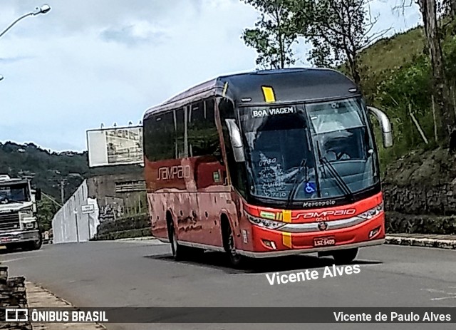 Viação Sampaio 9241 na cidade de Ouro Preto, Minas Gerais, Brasil, por Vicente de Paulo Alves. ID da foto: 6969277.