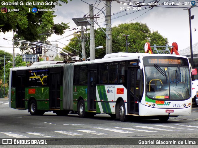 Metra - Sistema Metropolitano de Transporte 8155 na cidade de São Paulo, São Paulo, Brasil, por Gabriel Giacomin de Lima. ID da foto: 6969594.