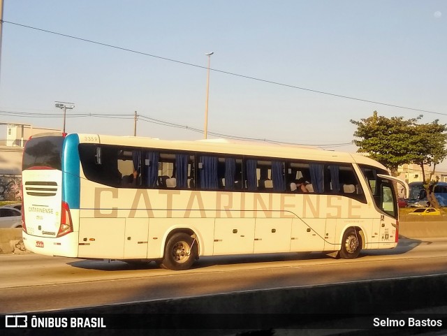 Auto Viação Catarinense 3359 na cidade de Rio de Janeiro, Rio de Janeiro, Brasil, por Selmo Bastos. ID da foto: 6972591.