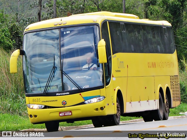 Viação Itapemirim 8635 na cidade de Juiz de Fora, Minas Gerais, Brasil, por Luiz Krolman. Número da foto: #6970740.