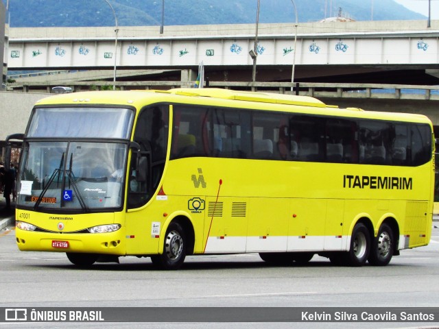 Viação Itapemirim 47001 na cidade de Rio de Janeiro, Rio de Janeiro, Brasil, por Kelvin Silva Caovila Santos. ID da foto: 6971986.