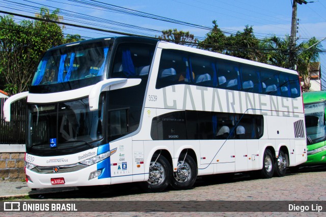 Auto Viação Catarinense 3539 na cidade de Joinville, Santa Catarina, Brasil, por Diego Lip. ID da foto: 6970951.