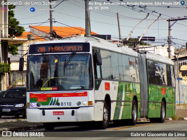 Metra - Sistema Metropolitano de Transporte 8110 na cidade de São Paulo, São Paulo, Brasil, por Gabriel Giacomin de Lima. Número da foto: #6972142.