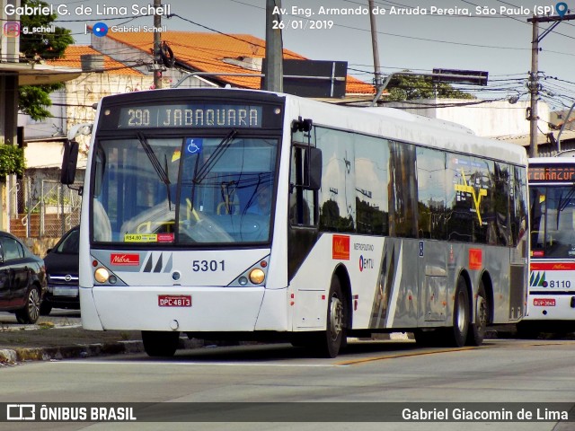 Metra - Sistema Metropolitano de Transporte 5301 na cidade de São Paulo, São Paulo, Brasil, por Gabriel Giacomin de Lima. Número da foto: #6972131.