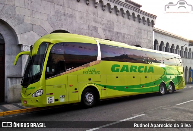 Viação Garcia 7729 na cidade de Mogi das Cruzes, São Paulo, Brasil, por Rudnei Aparecido da Silva. Número da foto: #6970862.