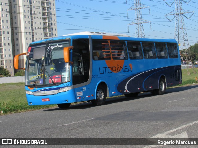 Litorânea Transportes Coletivos 5091 na cidade de São José dos Campos, São Paulo, Brasil, por Rogerio Marques. Número da foto: #6972380.