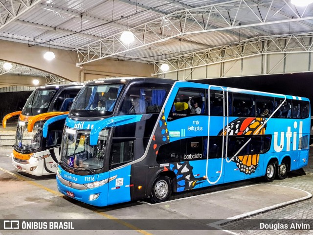 UTIL - União Transporte Interestadual de Luxo 11516 na cidade de Taubaté, São Paulo, Brasil, por Douglas Alvim. Número da foto: #6972111.