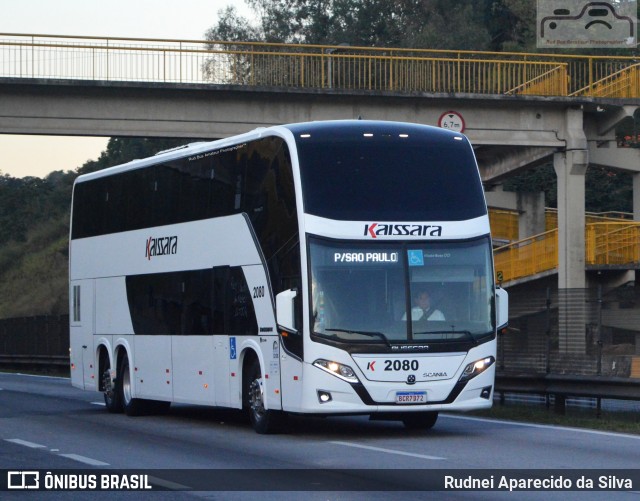 Kaissara - Viação Caiçara 2080 na cidade de Santa Isabel, São Paulo, Brasil, por Rudnei Aparecido da Silva. ID da foto: 6970866.