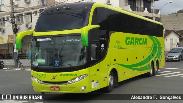 Viação Garcia 7879 na cidade de Balneário Camboriú, Santa Catarina, Brasil, por Alexandre F.  Gonçalves. ID da foto: 6971123.