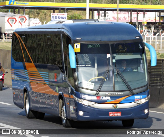 Breda Transportes e Serviços 1883 na cidade de Aparecida, São Paulo, Brasil, por Rodrigo  Aparecido. ID da foto: 6972046.