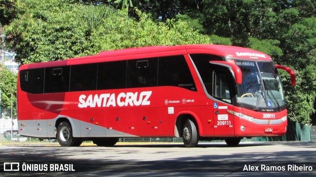 Viação Santa Cruz 209111 na cidade de São Paulo, São Paulo, Brasil, por Alex Ramos Ribeiro. ID da foto: 6975525.