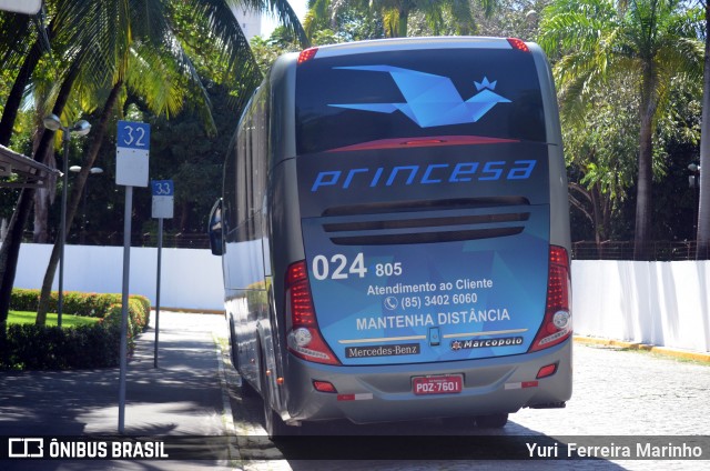 Viação Princesa dos Inhamuns 0241805 na cidade de Fortaleza, Ceará, Brasil, por Yuri Ferreira Marinho. Número da foto: #6973494.