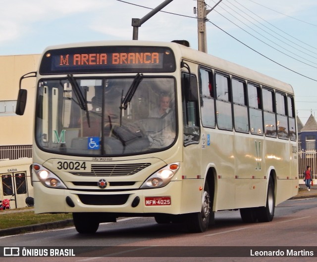 Reunidas Transportes Coletivos 30024 na cidade de Fazenda Rio Grande, Paraná, Brasil, por Leonardo Martins. ID da foto: 6973167.