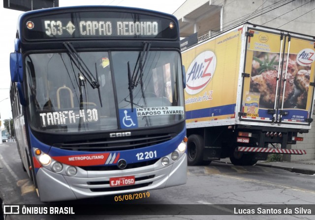 Auto Viação Bragança Metropolitana > Viação Raposo Tavares 12.201 na cidade de São Paulo, São Paulo, Brasil, por Lucas Santos da Silva. ID da foto: 6973644.