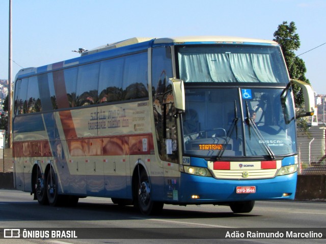 Transporte Coletivo Santa Maria 276 na cidade de Belo Horizonte, Minas Gerais, Brasil, por Adão Raimundo Marcelino. ID da foto: 6975231.