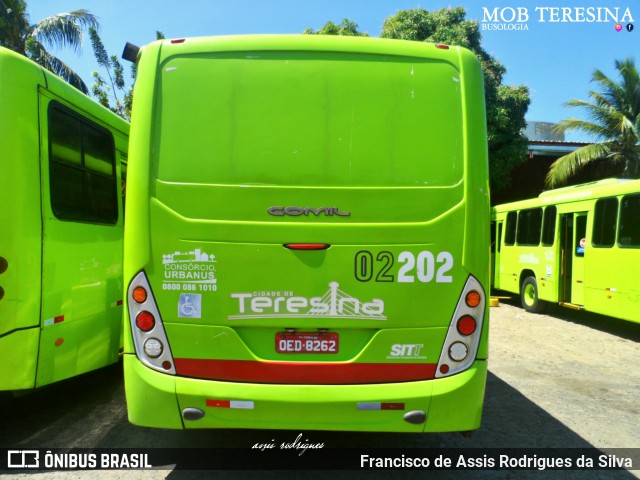 Transporte Coletivo Cidade Verde 02202 na cidade de Teresina, Piauí, Brasil, por Francisco de Assis Rodrigues da Silva. Número da foto: #6973373.