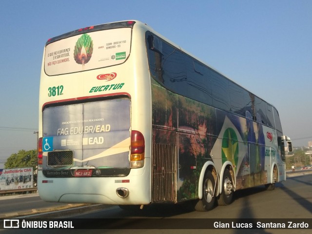 Eucatur - Empresa União Cascavel de Transportes e Turismo 3812 na cidade de Ji-Paraná, Rondônia, Brasil, por Gian Lucas  Santana Zardo. ID da foto: 6976396.