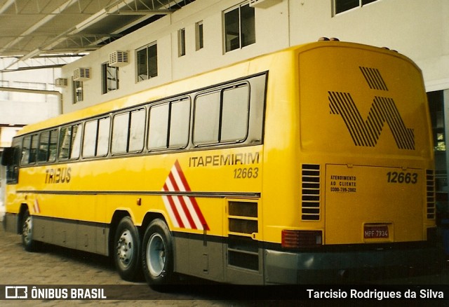 Viação Itapemirim 12663 na cidade de Ipatinga, Minas Gerais, Brasil, por Tarcisio Rodrigues da Silva. ID da foto: 6977387.