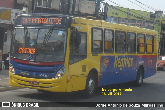 Auto Viação Reginas DC 4.177 na cidade de Duque de Caxias, Rio de Janeiro, Brasil, por Jorge Antonio de Souza Muros Filho. ID da foto: 6977906.