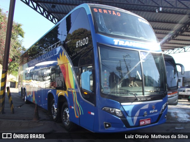 Transnorte - Transporte e Turismo Norte de Minas 87600 na cidade de Belo Horizonte, Minas Gerais, Brasil, por Luiz Otavio Matheus da Silva. ID da foto: 6977915.