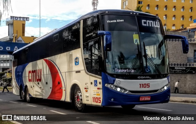 CMW Transportes 1105 na cidade de Aparecida, São Paulo, Brasil, por Vicente de Paulo Alves. ID da foto: 6977623.