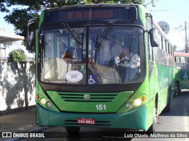 Saritur - Santa Rita Transporte Urbano e Rodoviário 151 na cidade de Ribeirão das Neves, Minas Gerais, Brasil, por Luiz Otavio Matheus da Silva. Número da foto: #6977882.