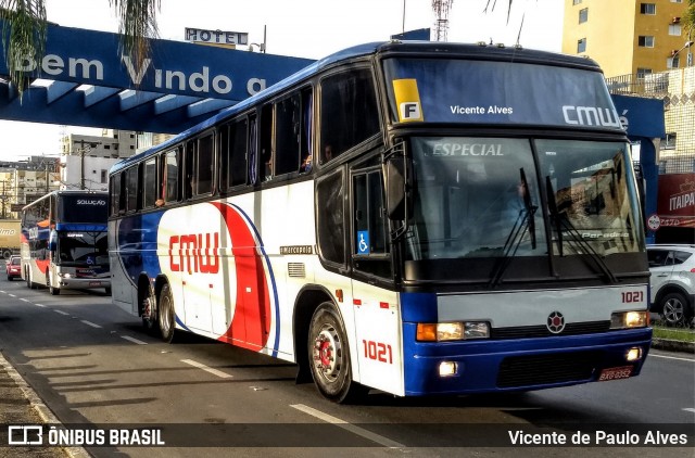 CMW Transportes 1021 na cidade de Aparecida, São Paulo, Brasil, por Vicente de Paulo Alves. ID da foto: 6976846.