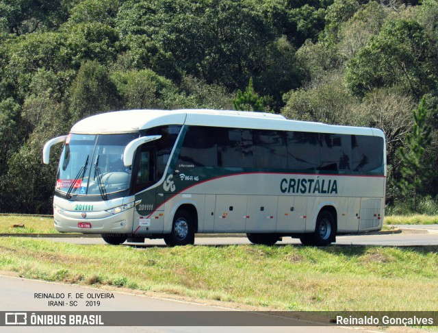 Expresso Cristália 201111 na cidade de Irani, Santa Catarina, Brasil, por Reinaldo Gonçalves. Número da foto: #6978503.