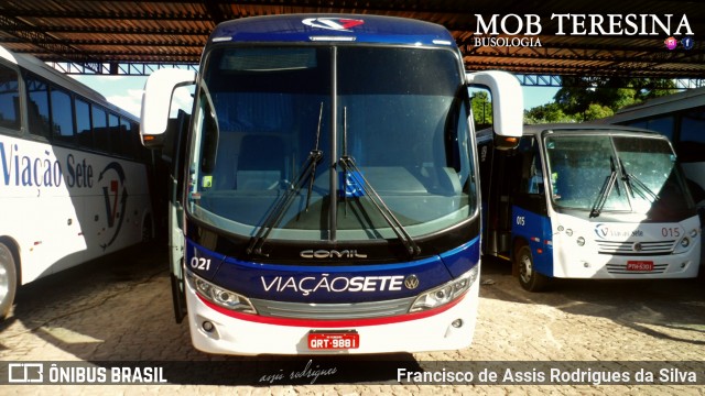 Viação Sete 021 na cidade de Teresina, Piauí, Brasil, por Francisco de Assis Rodrigues da Silva. Número da foto: #6980234.