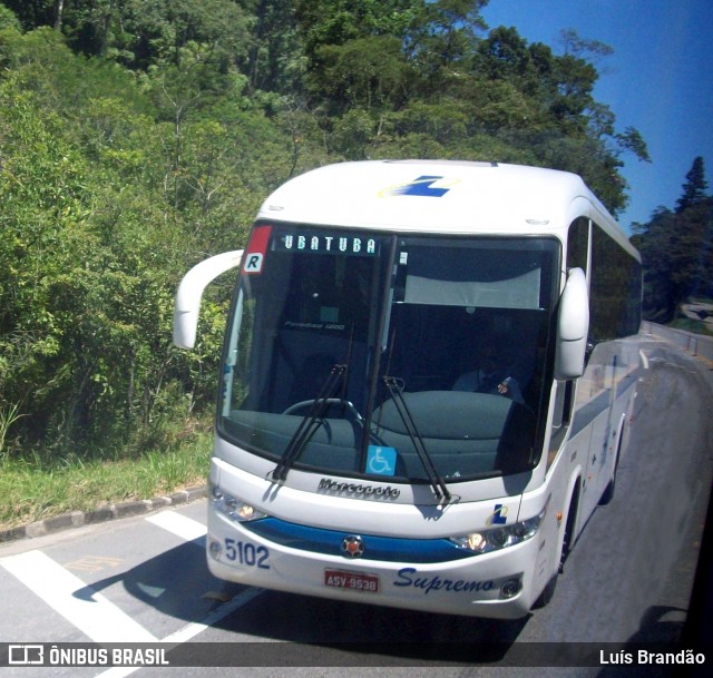 Litorânea Transportes Coletivos 5102 na cidade de Caraguatatuba, São Paulo, Brasil, por Luís Brandão. ID da foto: 6981112.