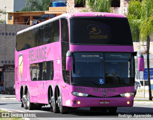 Reliance Transportes 0708 na cidade de Aparecida, São Paulo, Brasil, por Rodrigo  Aparecido. ID da foto: 6980109.