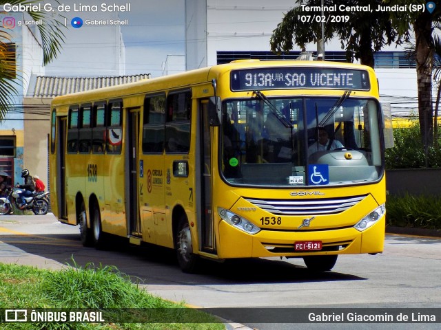 Viação Leme 1538 na cidade de Jundiaí, São Paulo, Brasil, por Gabriel Giacomin de Lima. Número da foto: #6980571.