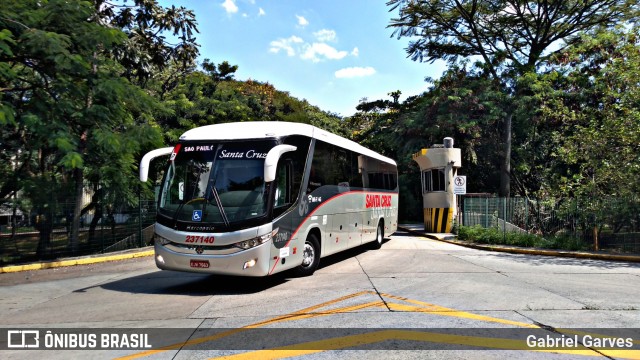 Viação Santa Cruz 237140 na cidade de São Paulo, São Paulo, Brasil, por Gabriel Garves. ID da foto: 6979173.