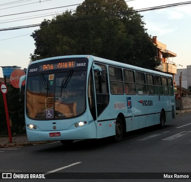 VICASA - Viação Canoense S.A. 3692 na cidade de Canoas, Rio Grande do Sul, Brasil, por Max Ramos. ID da foto: 6981395.