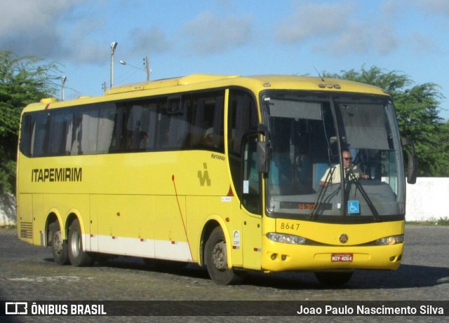Viação Itapemirim 8647 na cidade de Caruaru, Pernambuco, Brasil, por Joao Paulo Nascimento Silva. Número da foto: #6979714.