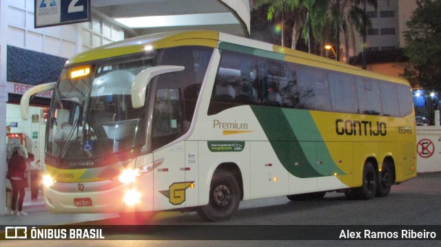 Empresa Gontijo de Transportes 19345 na cidade de Aparecida, São Paulo, Brasil, por Alex Ramos Ribeiro. ID da foto: 6981282.