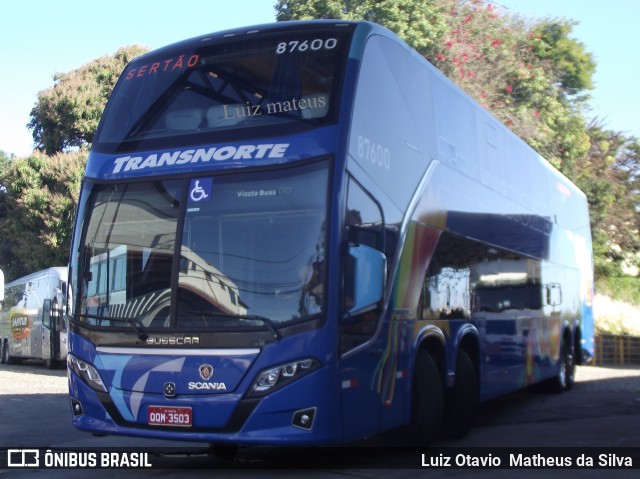 Transnorte - Transporte e Turismo Norte de Minas 87600 na cidade de Belo Horizonte, Minas Gerais, Brasil, por Luiz Otavio Matheus da Silva. ID da foto: 6980515.