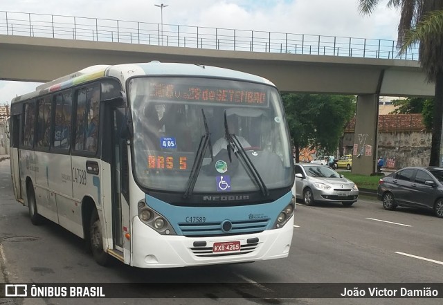 Viação Redentor C47589 na cidade de Rio de Janeiro, Rio de Janeiro, Brasil, por João Victor Damião. Número da foto: #6982013.