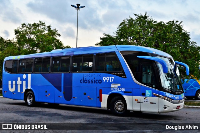 UTIL - União Transporte Interestadual de Luxo 9917 na cidade de Mogi das Cruzes, São Paulo, Brasil, por Douglas Alvim. Número da foto: #6982288.