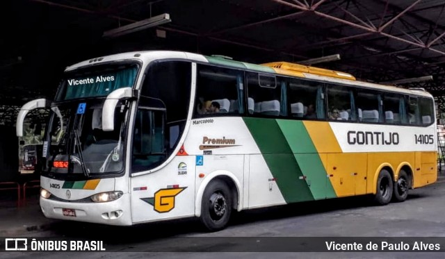 Empresa Gontijo de Transportes 14105 na cidade de Pedro Leopoldo, Minas Gerais, Brasil, por Vicente de Paulo Alves. Número da foto: #6983226.
