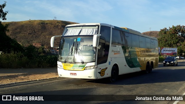 Empresa Gontijo de Transportes 12805 na cidade de Coronel Fabriciano, Minas Gerais, Brasil, por Jonatas Costa da Mata. ID da foto: 6982361.