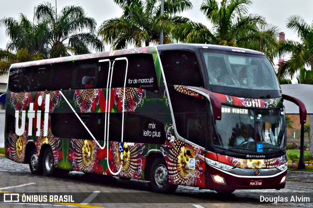 UTIL - União Transporte Interestadual de Luxo 11402 na cidade de Guaratinguetá, São Paulo, Brasil, por Douglas Alvim. Número da foto: #6982248.
