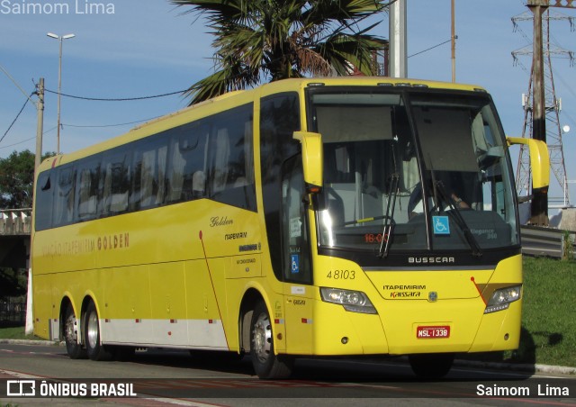 Viação Itapemirim 48103 na cidade de Vitória, Espírito Santo, Brasil, por Saimom  Lima. ID da foto: 6983408.