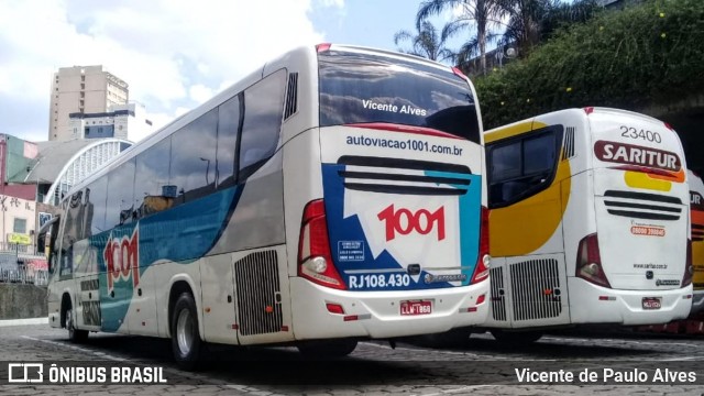 Auto Viação 1001 RJ 108.430 na cidade de Belo Horizonte, Minas Gerais, Brasil, por Vicente de Paulo Alves. ID da foto: 6983243.