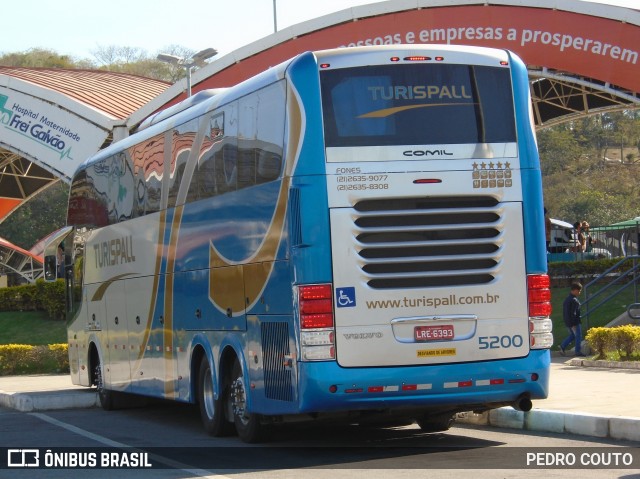 Turispall Transporte e Turismo 5200 na cidade de Aparecida, São Paulo, Brasil, por PEDRO COUTO. Número da foto: #6981753.