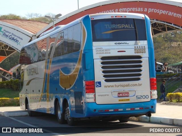 Turispall Transporte e Turismo 5200 na cidade de Aparecida, São Paulo, Brasil, por PEDRO COUTO. ID da foto: 6981753.