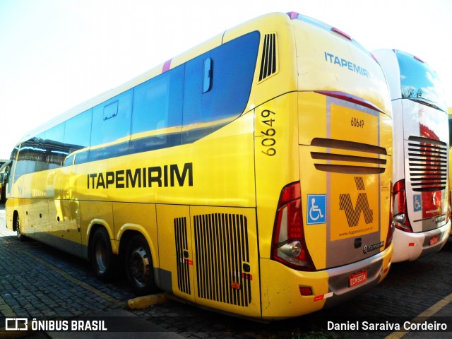 Viação Itapemirim 60649 na cidade de Belo Horizonte, Minas Gerais, Brasil, por Daniel Saraiva Cordeiro. Número da foto: #6984615.
